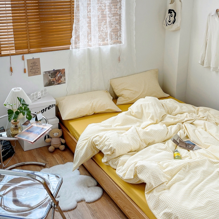 91家纺网 家纺一手货源 找家纺 （总）安莱生活 2021新款水洗棉全棉四件套