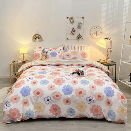 91家纺网 家纺一手货源 找家纺 芊寻家居 2024年新款全棉印花13372四件套 米兰的春天