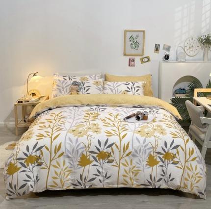 91家纺网 家纺一手货源 找家纺 芊寻家居 2024年新款全棉印花13372四件套 秋色宜人