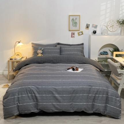 芊寻家居 2024年新款全棉印花13372四件套 布鲁斯