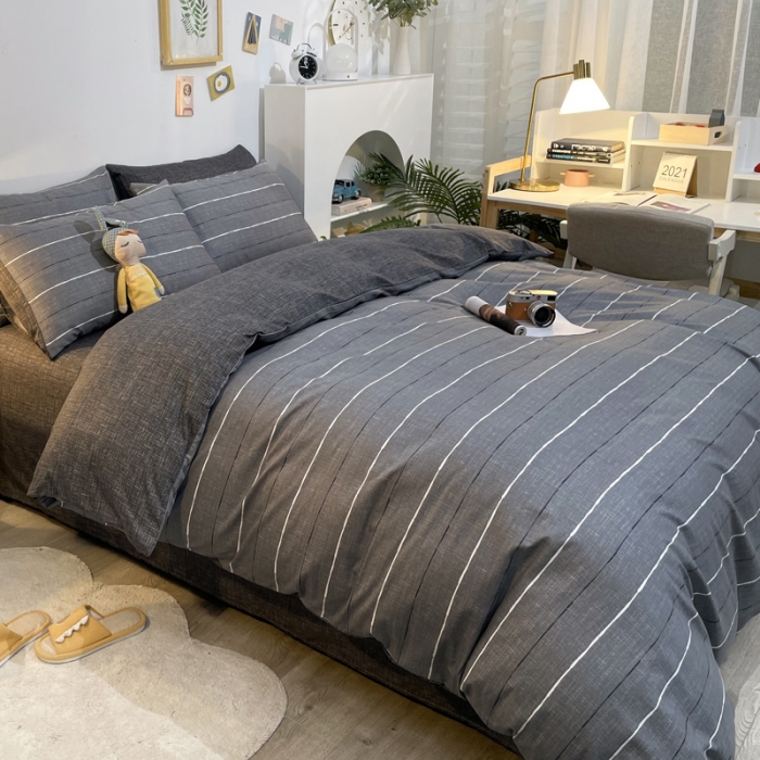 91家纺网 家纺一手货源 找家纺 芊寻家居 2024年新款全棉印花13372四件套 布鲁斯