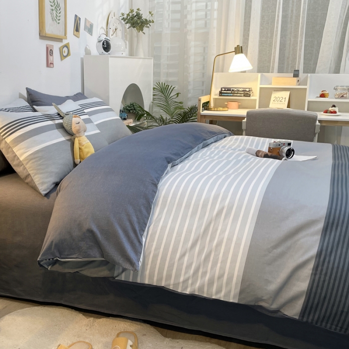 91家纺网 家纺一手货源 找家纺 芊寻家居 2024年新款全棉印花13372四件套 经典回味