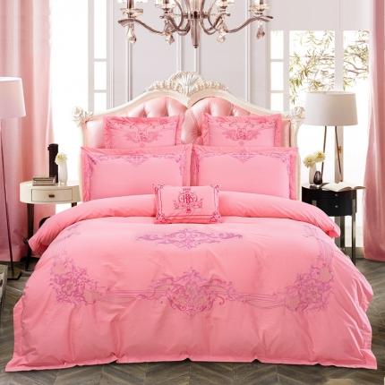 91家纺网 家纺一手货源 找家纺 博之洋 2022新款全棉喷气婚庆多件套 欧美风情