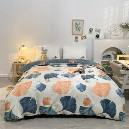 芊寻家居 2024新款全棉印花13372单被套 优雅生活-米