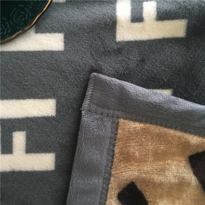 91家纺网 家纺一手货源 找家纺 卡奥 AB版云貂绒毛毯法莱绒休闲盖毯沙发毯空调毯子 格瑞