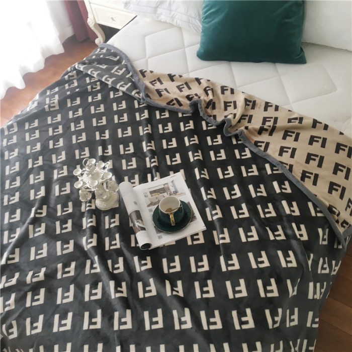 91家纺网 家纺一手货源 找家纺 卡奥 AB版云貂绒毛毯法莱绒休闲盖毯沙发毯空调毯子 格瑞