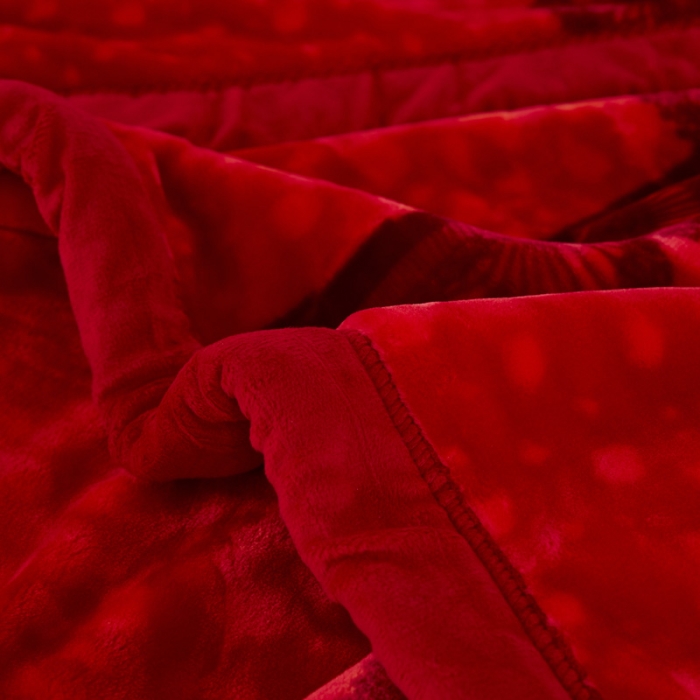 91家纺网 家纺一手货源 找家纺 凯轩毛毛毯毯子 2024新款婚庆云毛毯毯子 爱之花语