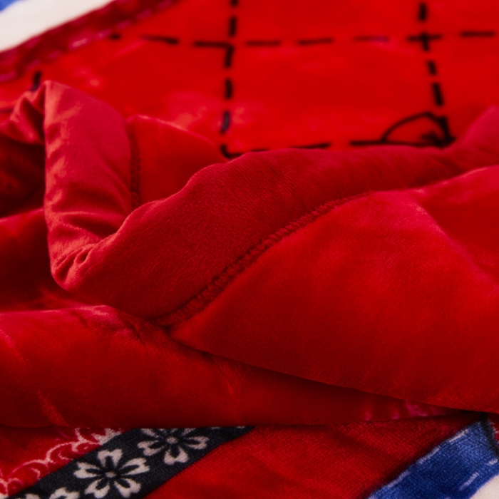 91家纺网 家纺一手货源 找家纺 凯轩毛毛毯毯子 2024新款婚庆云毛毯毯子 爱转角