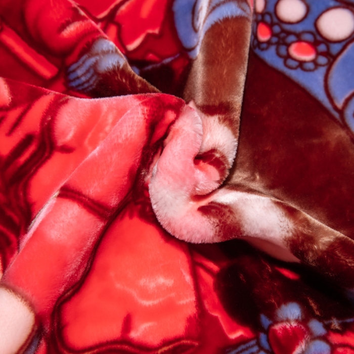 91家纺网 家纺一手货源 找家纺 凯轩毛毛毯毯子 2024新款婚庆云毛毯毯子 美好良缘