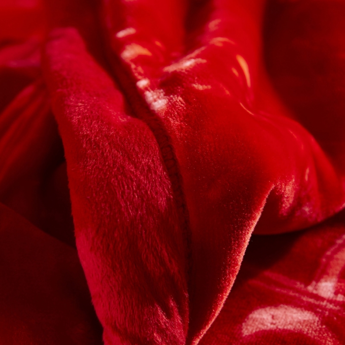 91家纺网 家纺一手货源 找家纺 凯轩毛毛毯毯子 2024新款婚庆云毛毯毯子 我家有喜