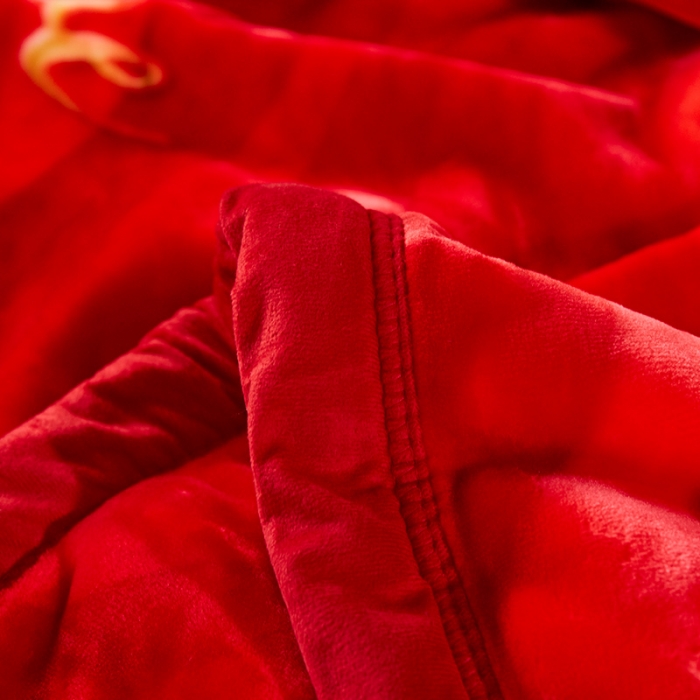 91家纺网 家纺一手货源 找家纺 凯轩毛毛毯毯子 2024新款婚庆云毛毯毯子 相思