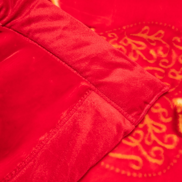 91家纺网 家纺一手货源 找家纺 凯轩毛毛毯毯子 2024新款婚庆云毛毯毯子 心心相映