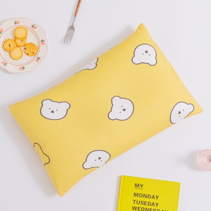 91家纺网 家纺一手货源 找家纺 2021全棉A类双层纱儿童学生枕套 幼儿园纱布枕套30*50