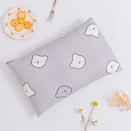 91家纺网 家纺一手货源 找家纺 2021全棉A类双层纱儿童学生枕套 幼儿园纱布枕套30*50