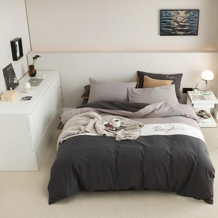 91家纺网 家纺一手货源 找家纺 （总）蓝巢 2021新款全棉水洗棉早安四件套