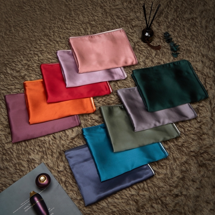 91家纺网 家纺一手货源 找家纺 （总）雅韵诗真丝馆 2023新款滚边枕套（不退换）