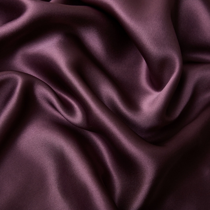 91家纺网 家纺一手货源 找家纺 雅韵诗真丝馆 2023新款滚边枕套（不退换） 魅惑紫48*74cm一只