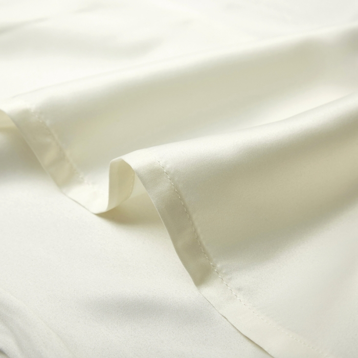 91家纺网 家纺一手货源 找家纺 雅韵诗真丝馆 2023新款滚边枕套（不退换） 太空灰48*74cm一只