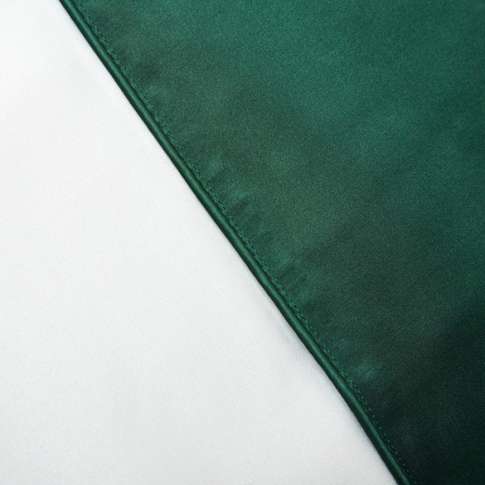 91家纺网 家纺一手货源 找家纺 雅韵诗真丝馆 2023新款滚边枕套（不退换） 祖母绿48*74cm一只