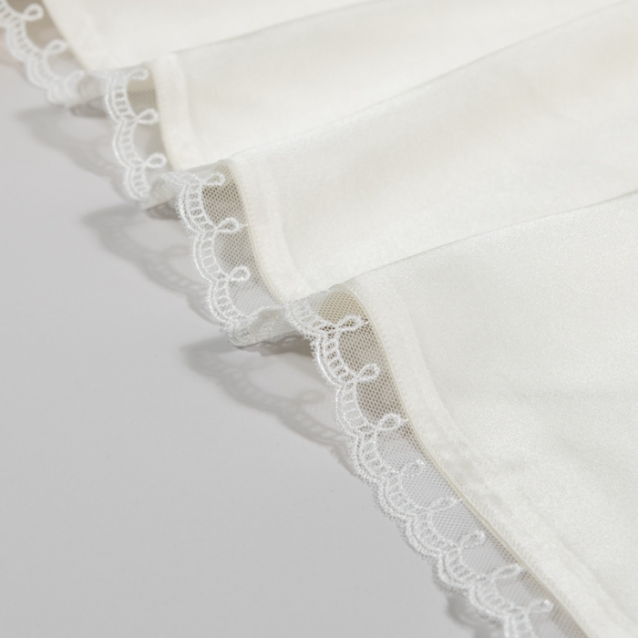 91家纺网 家纺一手货源 找家纺 雅韵诗 2023新款蕾丝花边枕套（不退换） 贵族白48*74cm一只