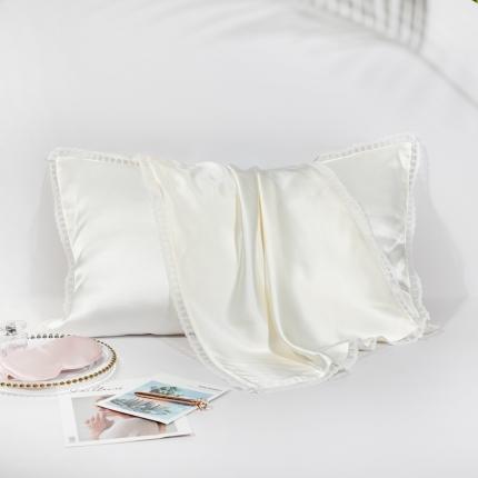 雅韵诗 2023新款蕾丝花边枕套（不退换） 贵族白48*74cm一只