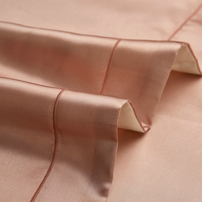 91家纺网 家纺一手货源 找家纺 雅韵诗2023新款三边绣线枕套（不退换） 玫瑰金48*74+5cm一只