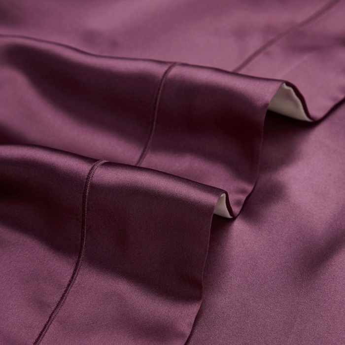 91家纺网 家纺一手货源 找家纺 雅韵诗2023新款三边绣线枕套（不退换） 魅惑紫48*74+5cm一只