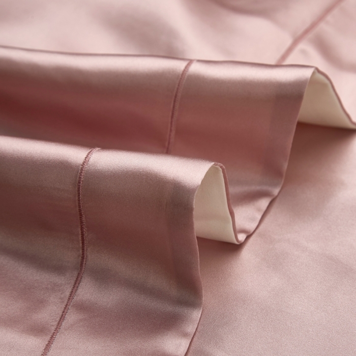 91家纺网 家纺一手货源 找家纺 雅韵诗2023新款三边绣线枕套（不退换） 樱花粉48*74+5cm一只