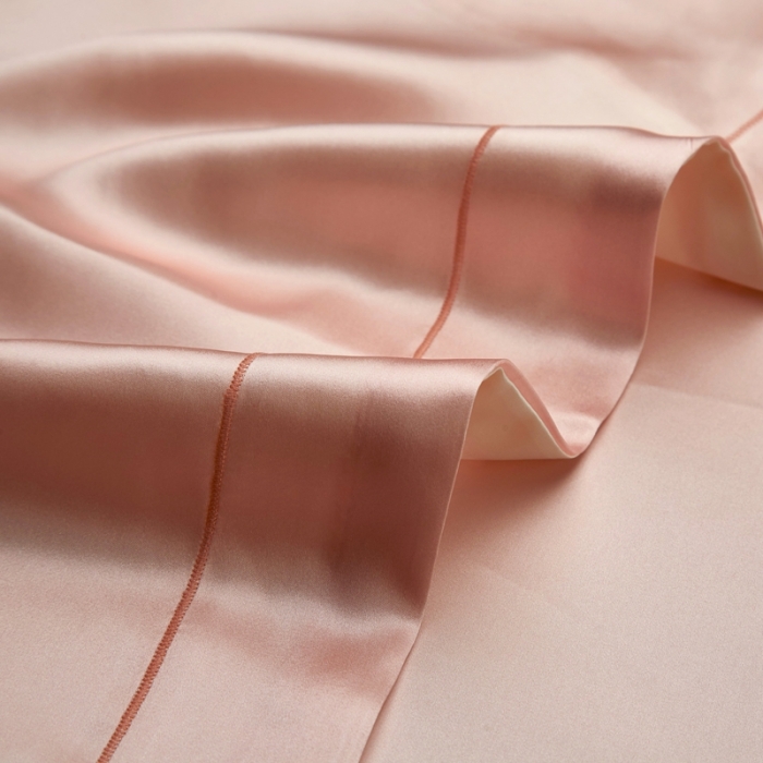 91家纺网 家纺一手货源 找家纺 雅韵诗2023新款三边绣线枕套（不退换） 硬糖粉48*74+5cm一只