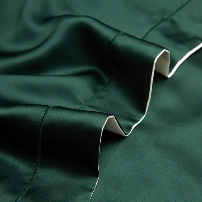 91家纺网 家纺一手货源 找家纺 雅韵诗2023新款三边绣线枕套（不退换） 祖母绿48*74+5cm一只