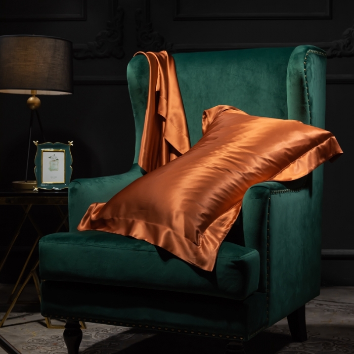 91家纺网 家纺一手货源 找家纺 （总）雅韵诗 2023新款真丝四边枕套（不退换）