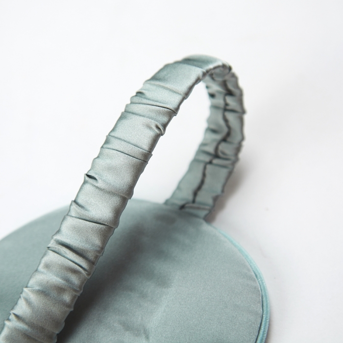 91家纺网 家纺一手货源 找家纺 雅韵诗2023新款真丝眼罩面料及填充均为百分百桑蚕丝 翡翠绿