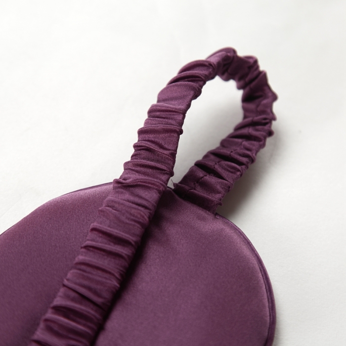 91家纺网 家纺一手货源 找家纺 雅韵诗2023新款真丝眼罩面料及填充均为百分百桑蚕丝 魅惑紫