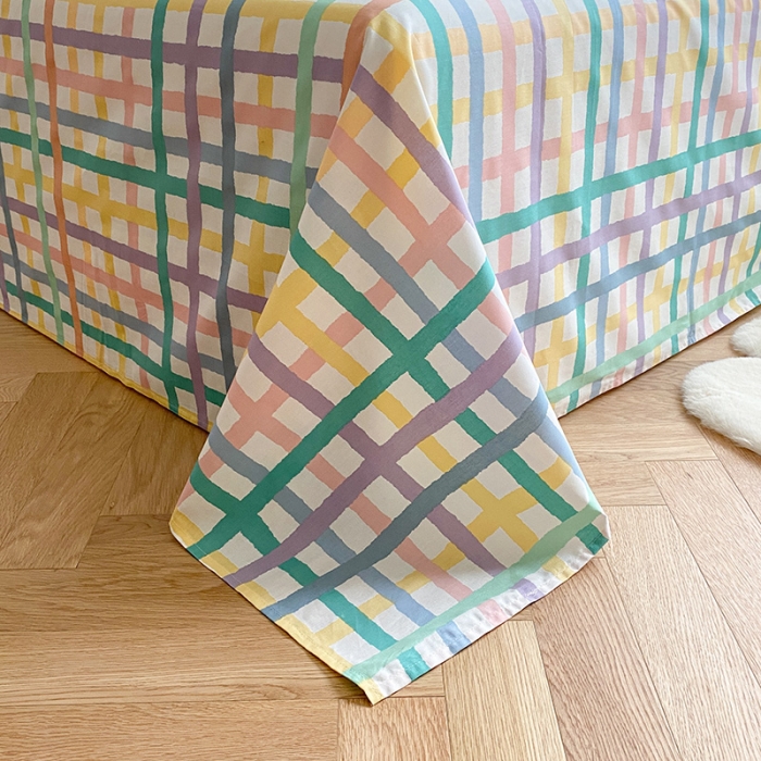 91家纺网 家纺一手货源 找家纺 澳梵家居 2021新款全棉卡通大版毛巾绣四件套 爱鸭鸭