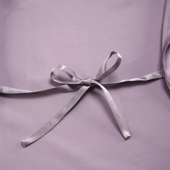 91家纺网 家纺一手货源 找家纺 雅韵诗真丝馆 2023新款真丝枕巾 丁香紫