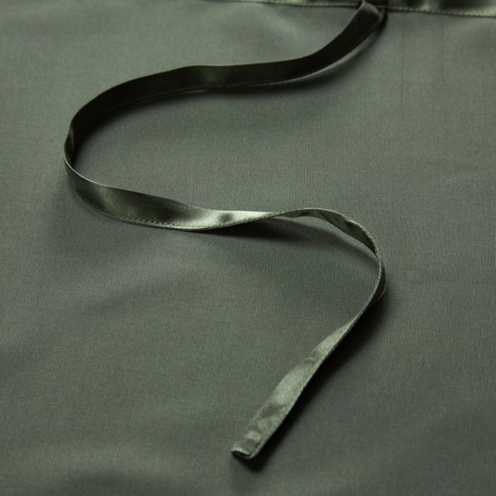 91家纺网 家纺一手货源 找家纺 雅韵诗真丝馆 2023新款真丝枕巾 橄榄绿