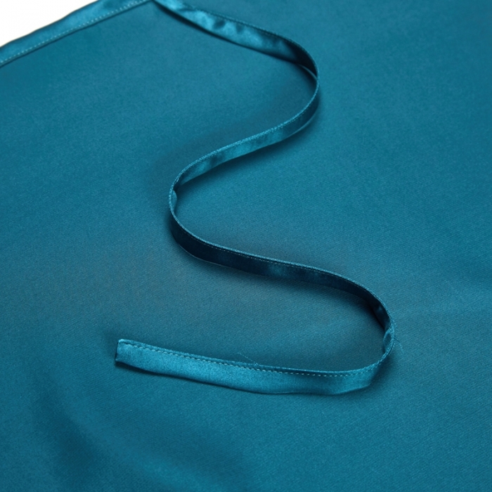 91家纺网 家纺一手货源 找家纺 雅韵诗真丝馆 2023新款真丝枕巾 孔雀蓝