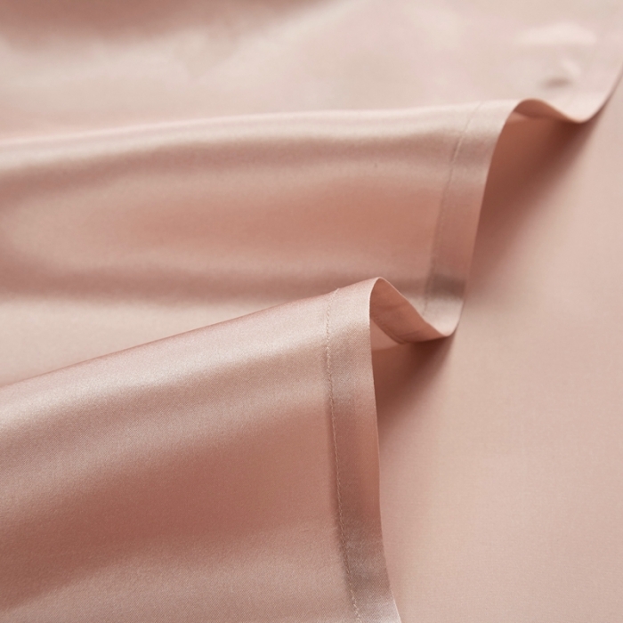 91家纺网 家纺一手货源 找家纺 雅韵诗真丝馆 2023新款真丝枕巾 玫瑰金