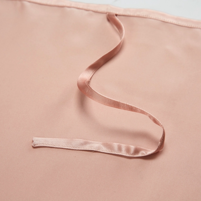 91家纺网 家纺一手货源 找家纺 雅韵诗真丝馆 2023新款真丝枕巾 玫瑰金