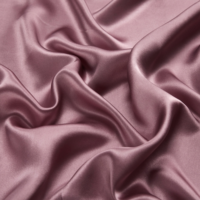 91家纺网 家纺一手货源 找家纺 雅韵诗真丝馆 2023新款真丝枕巾 藕紫