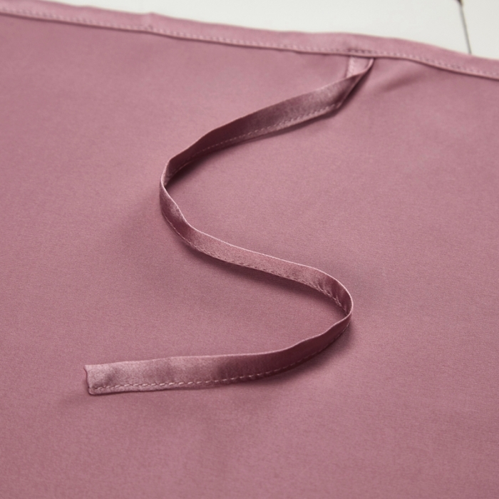 91家纺网 家纺一手货源 找家纺 雅韵诗真丝馆 2023新款真丝枕巾 藕紫