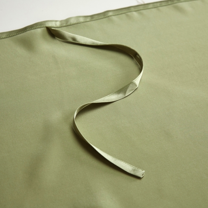 91家纺网 家纺一手货源 找家纺 雅韵诗真丝馆 2023新款真丝枕巾 松石绿