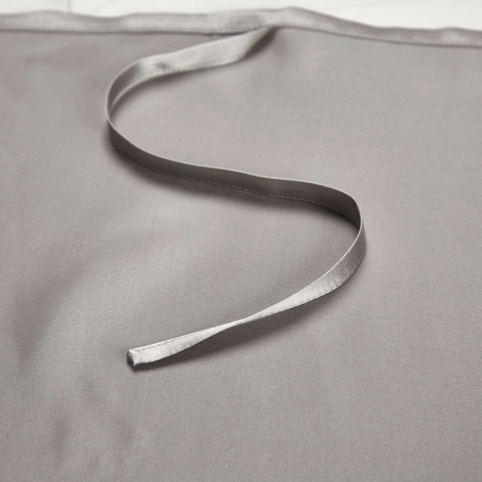 91家纺网 家纺一手货源 找家纺 雅韵诗真丝馆 2023新款真丝枕巾 太空灰