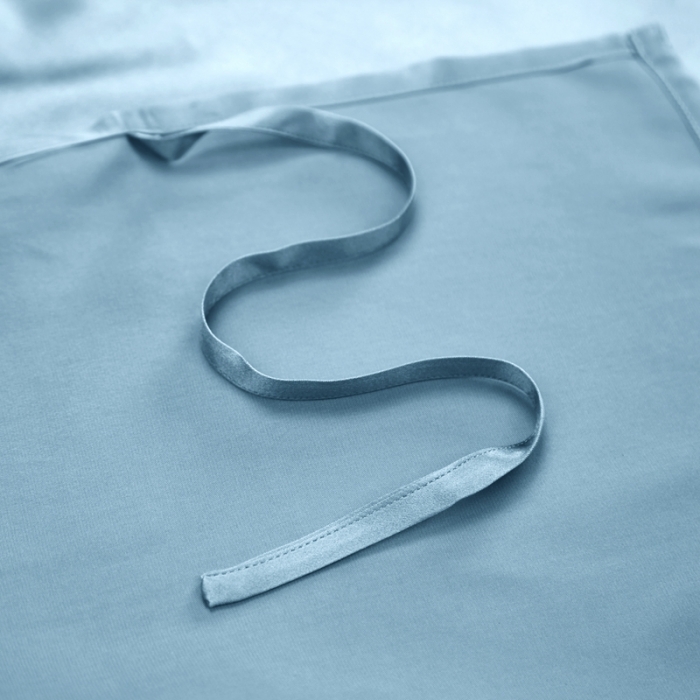 91家纺网 家纺一手货源 找家纺 雅韵诗真丝馆 2023新款真丝枕巾 雾霾蓝