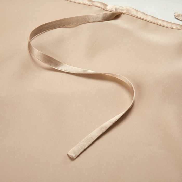 91家纺网 家纺一手货源 找家纺 雅韵诗真丝馆 2023新款真丝枕巾 香槟金