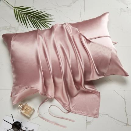 雅韵诗真丝馆 2023新款真丝枕巾 樱花粉