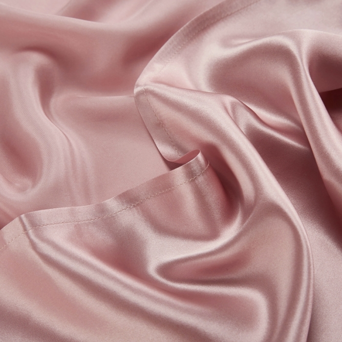 91家纺网 家纺一手货源 找家纺 雅韵诗真丝馆 2023新款真丝枕巾 樱花粉