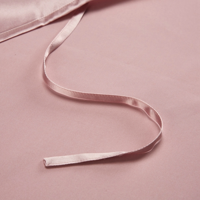 91家纺网 家纺一手货源 找家纺 雅韵诗真丝馆 2023新款真丝枕巾 樱花粉