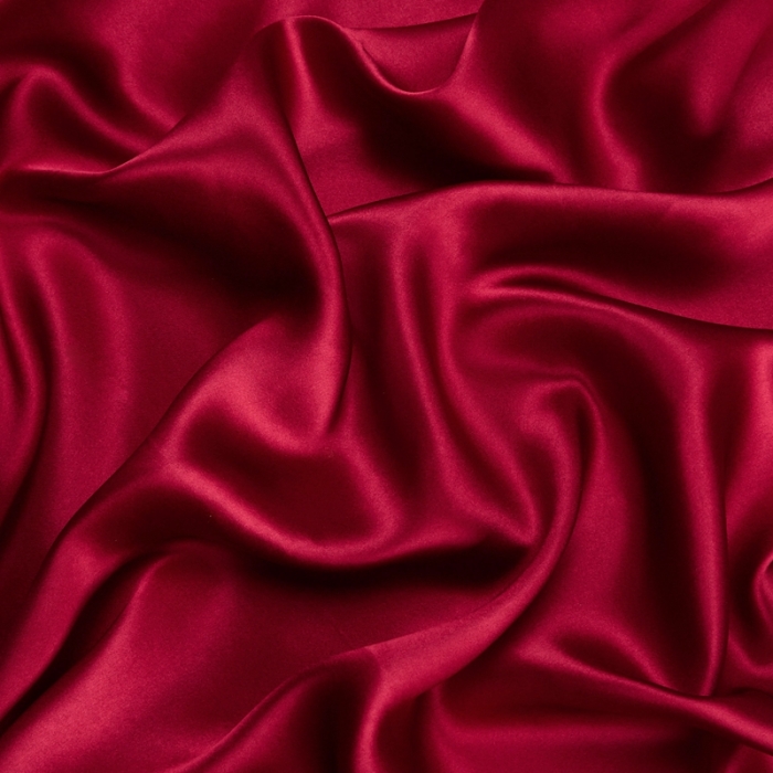 91家纺网 家纺一手货源 找家纺 雅韵诗真丝馆 2023新款真丝枕巾 樱桃红