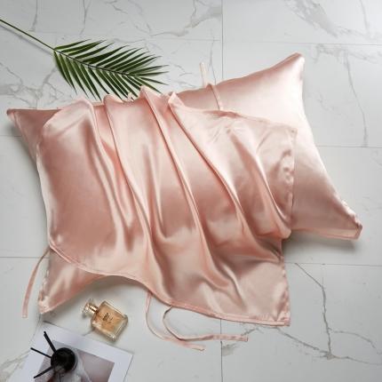 雅韵诗真丝馆 2023新款真丝枕巾 硬糖粉